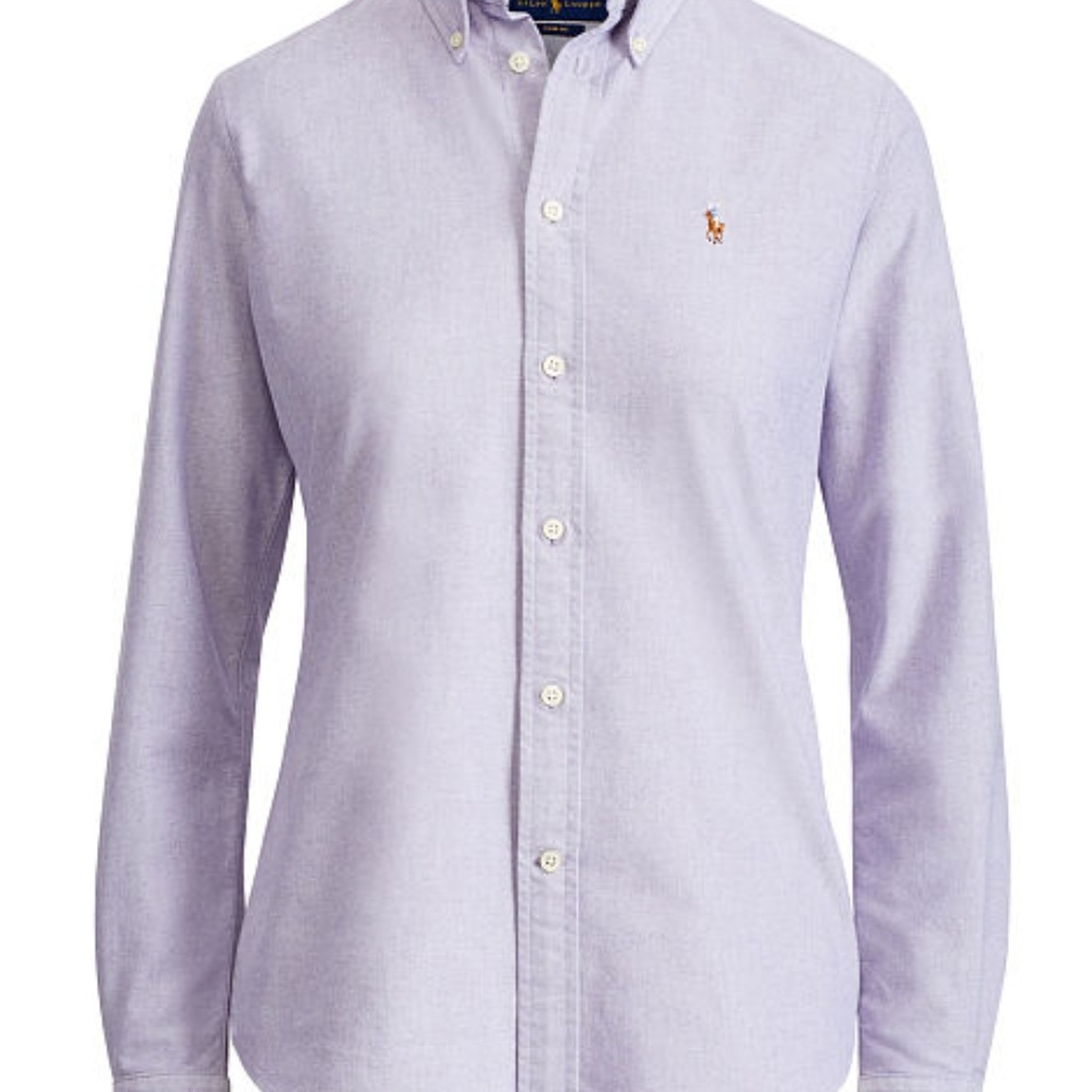 Ralph Lauren Women's Lavender Cotton Button Down
